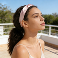 Pink Satin Twist Headband