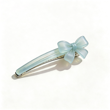 Mint Green Bow Hair Clip